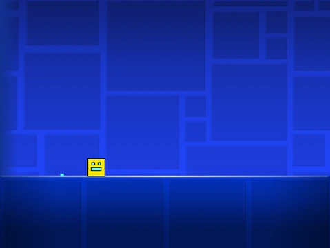 Geometry Dash Super Hard challenging level logo