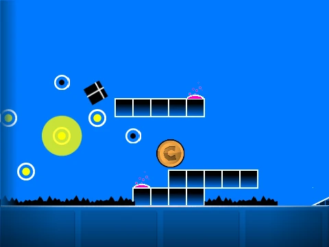 Geometry Dash Theory Of Everything 3 level design screenshot