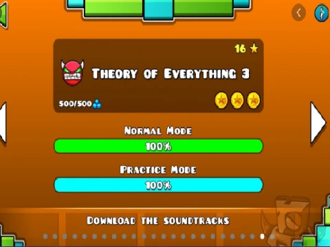 Geometry Dash Theory Of Everything 3 Part 1 gameplay