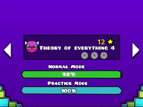 Geometry Dash Theory of Everything IV Revamped gameplay screenshot
