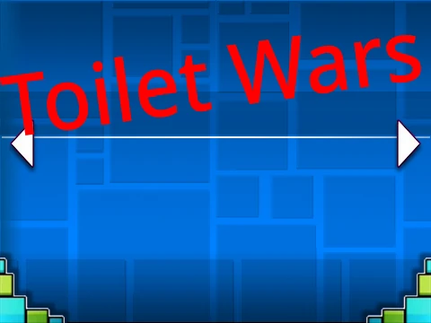 Geometry Dash Toilet Wars humorous fan game with toilet theme