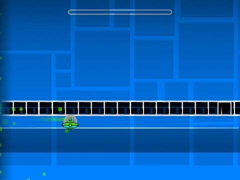 Play the intense Geometry Dash ufo spam challenge every online