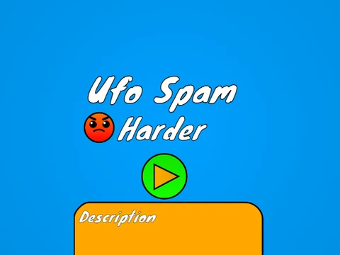 Geometry Dash UFO Spam gameplay showing UFO mode spam challenge