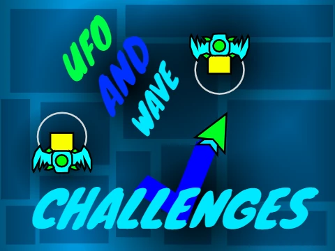 Play Geometry Dash UFO and Wave Challenges online free