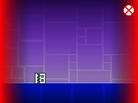 Geometry Dash V0.1 WIP early development gameplay screenshot