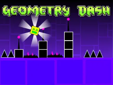Geometry Dash v1.0 game logo and cover image