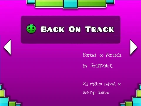 Geometry Dash v1.5 Auto level screenshot showing the auto gameplay