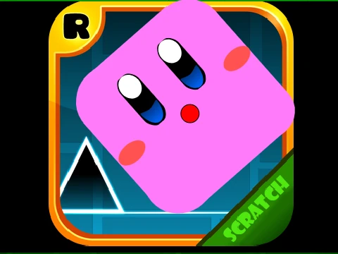 Play Geometry Dash v1.6 カービィ版 (Kirby Edition) online free on Gosprunki