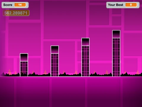 Geometry Dash v1.8 LEVEL PACK multiple levels selection screen