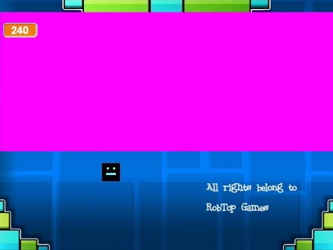 Geometry Dash v2.0 Levels 16-19 remix gameplay showing custom level design