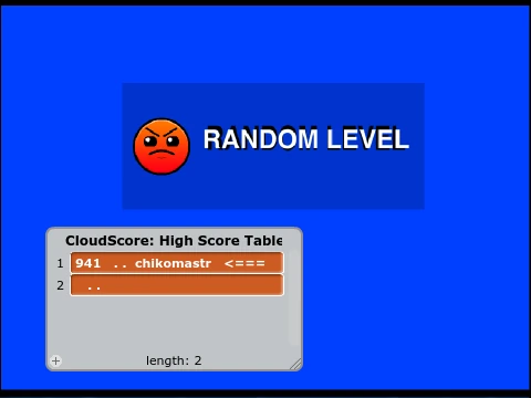 Play Geometry Dash v2.6 with two random levels for endless variety