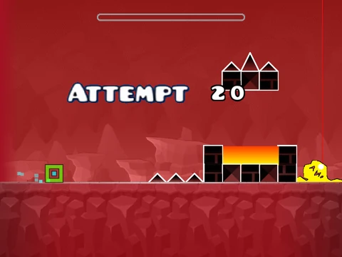 Geometry Dash v3.2 Brimstone Rebirth remix level screenshot