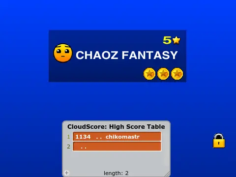 Geometry Dash Chaoz Fantasy Level with Vault Game Cover