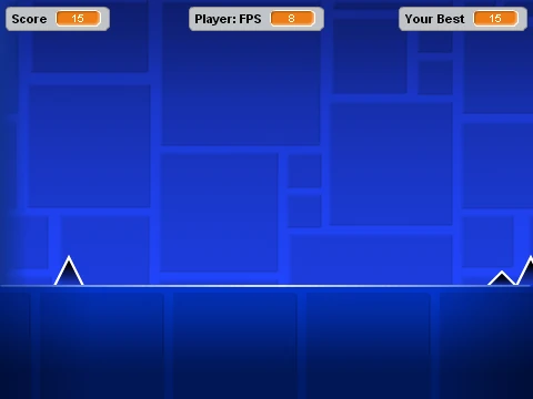 Geometry Dash v3.8 gameplay showing new features