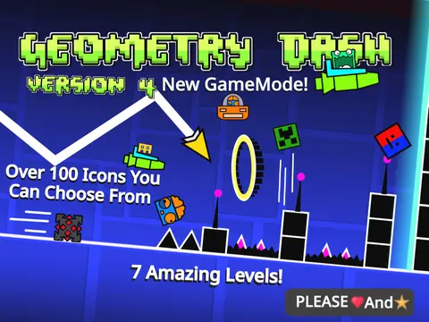Geometry Dash V4 Scratch Game Screenshot
