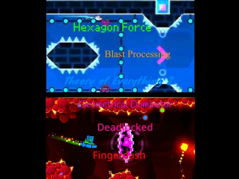 Geometry Dash v6.14 Levels 16-21 gameplay