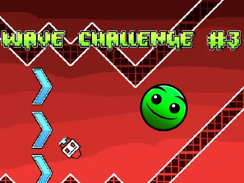 Geometry Dash Wave Challenge V8 Logo Cover