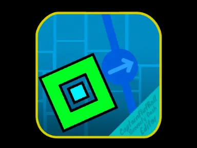Screenshot showing the editing interface and wave gameplay of Geometry Dash Wave Challenge X.