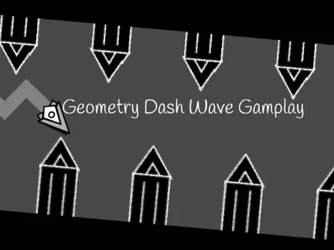 Geometry Dash Wave Gameplay V3 wave pattern demonstration