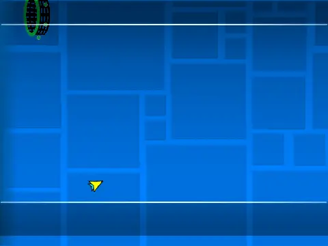 Geometry Dash Wave Level game cover showing wave navigation challenge