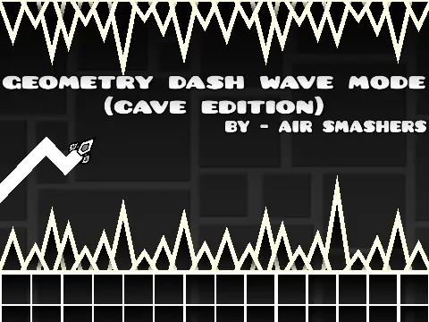 Geometry Dash Wave Mode Cave Edition V2 Game Logo - Wave Challenge Online