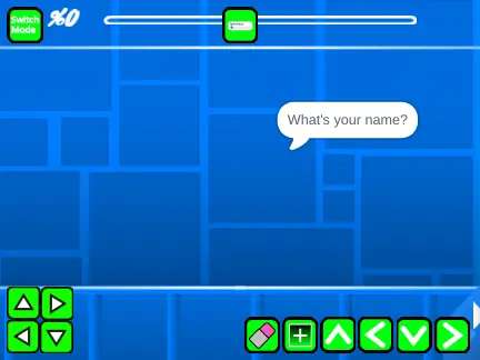Geometry Dash Wave Spam Dash level editor interface and tools