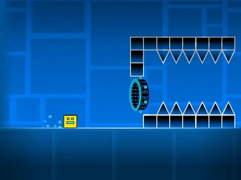 Geometry Dash wave spam game screenshot