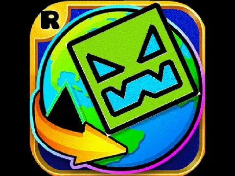 Geometry Dash World V2 rhythm platformer game cover