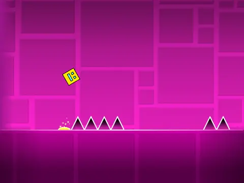 Geometry Dush game cover - rhythm based platformer game