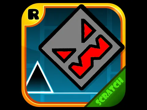 Geometry Dush V1.7 classic jumping platformer game