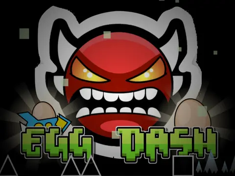 Geometry Egg Dash Monster - Egg character in Geometry Dash style game