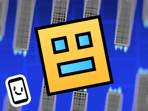 Geometry Flap combining flappy bird mechanics with geometry dash elements