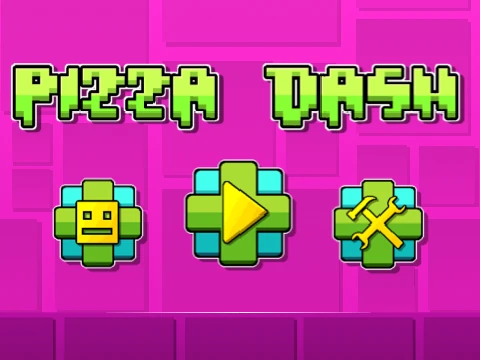 Play Geometry Pizza Dash v2.0 remix online free food game