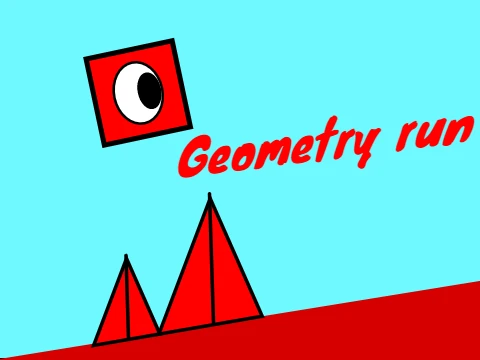 Geometry Run gameplay showing running mechanics
