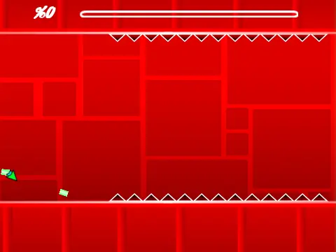 Geometry Spam Test v2.3 game cover - rhythm spam challenge game