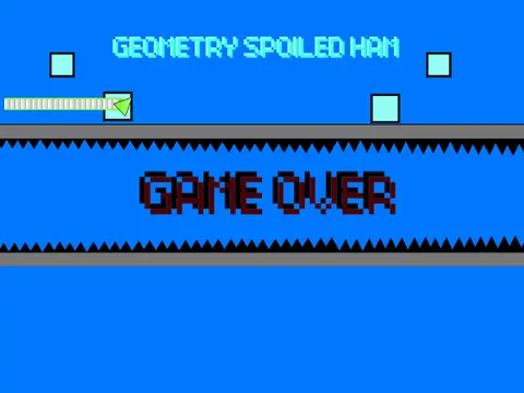 Geometry Spam V4 logo and gameplay screenshot