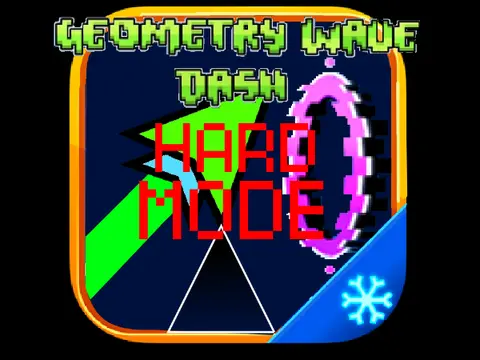 Geometry Wave Dash Hard Mode Logo Cover