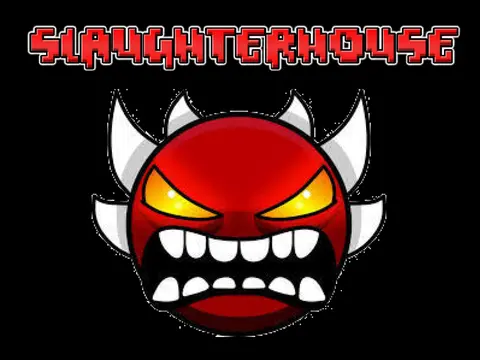 Geometry Wave Slaughterhouse intense wave mode level logo with sharp geometric shapes