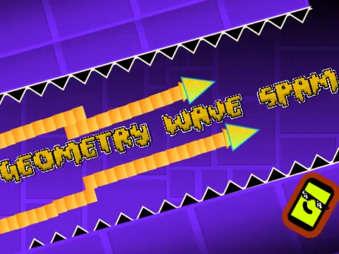 Geometry Wave Spam - Intense Wave Mode Gameplay