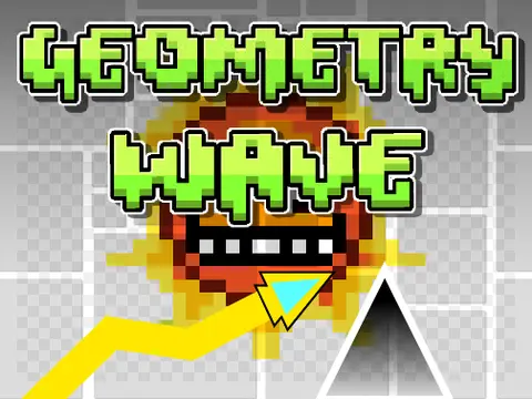 Geometry Wave With Sun game cover featuring a wave icon and sun theme