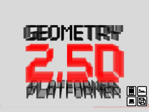 Screenshot of Geometry | 3D Effect Platformer showing depth illusion
