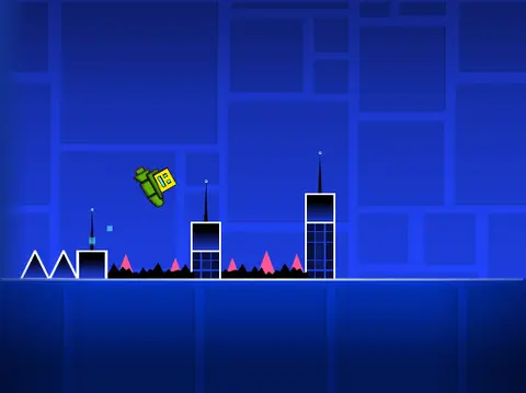 Geomotrey Dash challenging platform game