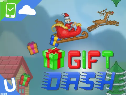 Gift Dash Christmas Game - Festive Holiday Platform Adventure with Gift Collection
