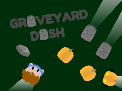 Graveyard Dash Geometry Dash game with graveyard theme and spooky elements