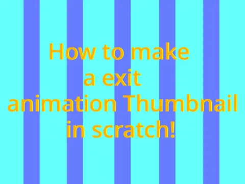 Tutorial showing how to create animated exit thumbnails for games