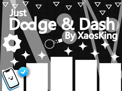 Just Dodge & Dash Infinite gameplay with endless obstacles and rhythm challenges
