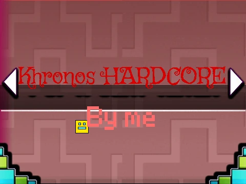 Gameplay screenshot of the Khronos Hardcore Geometry Dash fan level