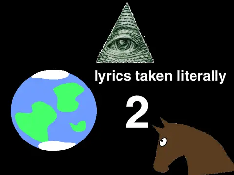 Lyrics Taken Literally 2 Geometry Dash music interpretation game cover