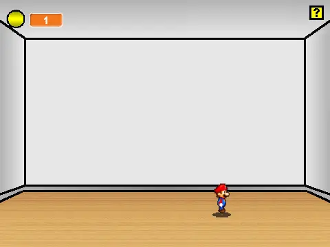 Discontinued Mario 3D game test with basic platforming mechanics and browser gameplay