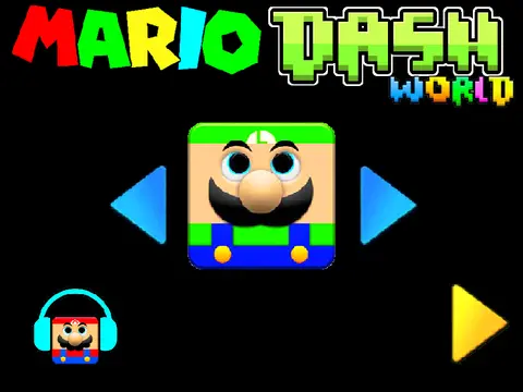 MarioDash Game Logo - Mario Geometry Dash Flappy Bird Mashup